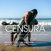 Cartel de la exposición 'Censura' en Kripties Gallery.